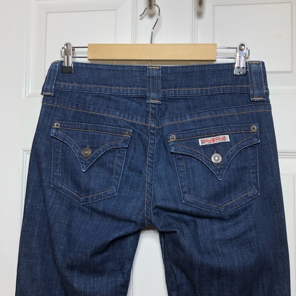 Hudson Made Usa Style W170DSX Mid Rise 2 Button Zipper Bootcut Dark Wash Jean 28 - Picture 7 of 16